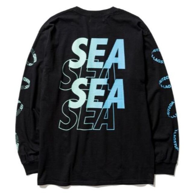 XL 黒 F-LAGSTUF-F X WIND AND SEA ロンTシャツ - Tシャツ/カットソー ...