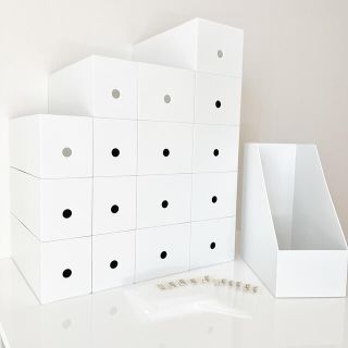 ムジルシリョウヒン(MUJI (無印良品))の無印良品 ファイルボックス17個とEVAケース9個のセット(ケース/ボックス)