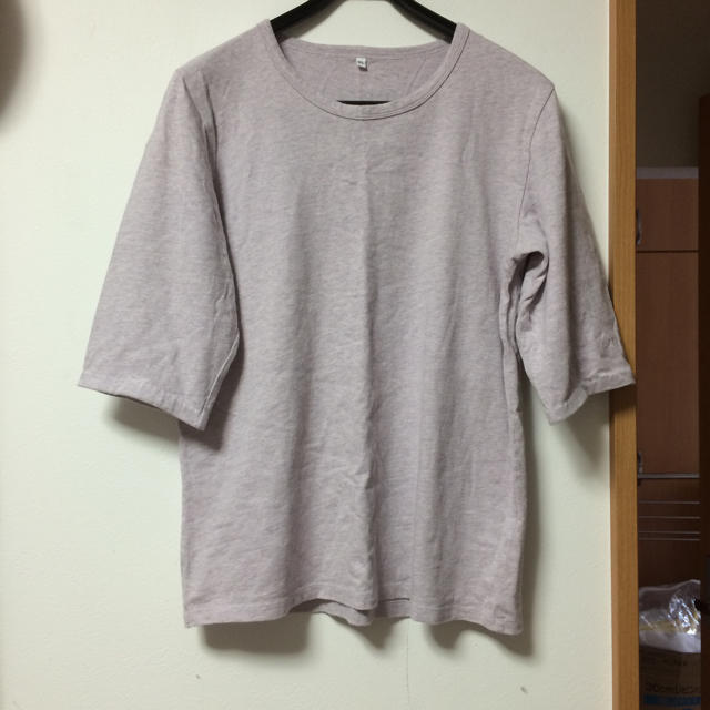 MUJI (無印良品)(ムジルシリョウヒン)の大きいサイズ！ラベンダー色Ｔｼｬﾂ！ レディースのトップス(Tシャツ(長袖/七分))の商品写真