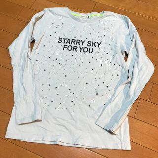 ブランシェス(Branshes)の【150】美品！　Branshes ボーイズ  カットソー　グレー×星(Tシャツ/カットソー)