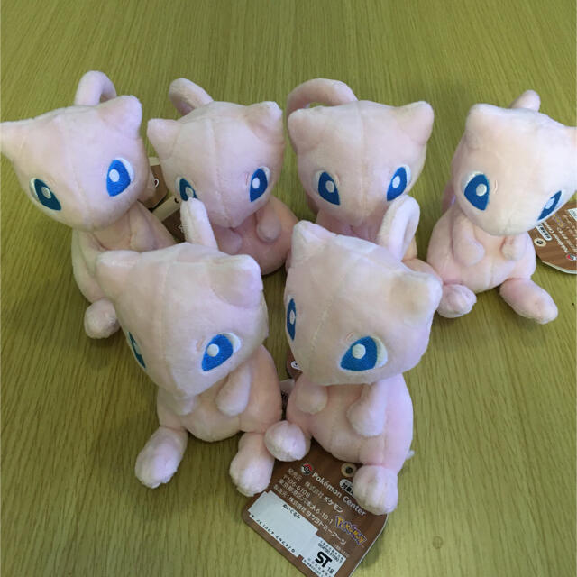 ポケモン(ポケモン)の【✨新品・未使用✨】ポケモンフィット　ミュウ　ぬいぐるみ　6体セット エンタメ/ホビーのおもちゃ/ぬいぐるみ(ぬいぐるみ)の商品写真