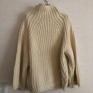 ザラ(ZARA)の新品未使用　mite big silhouette knit ホワイト(ニット/セーター)