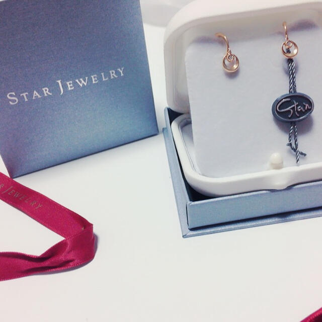 STAR JEWELRY イヤリング　ダイヤモンド　10K