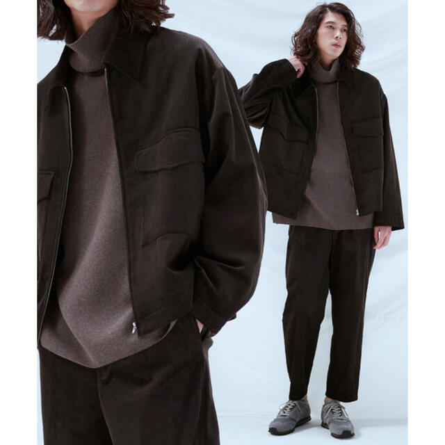 RAYON 11W CORDUROY ZIP OUTER SET-UP