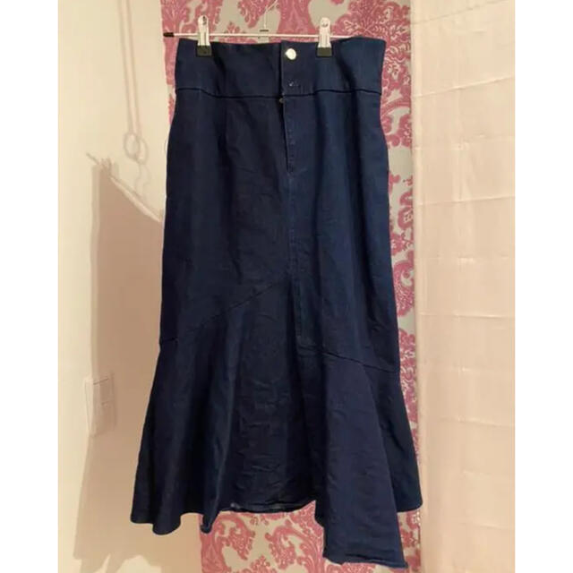 Noela(ノエラ)のノエラ♡デニムアシメスカート レディースのスカート(ひざ丈スカート)の商品写真