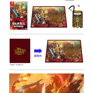 ニンテンドースイッチ(Nintendo Switch)のゼルダ無双 厄災の黙示録 -ソフト+ゼルダの伝説 ラバーパスケース【限定】新品(家庭用ゲームソフト)