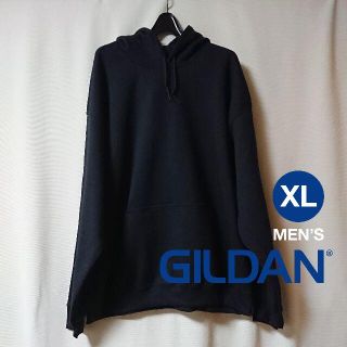 ギルタン(GILDAN)の【新品】GILDAN 裏起毛パーカー（ブラック） XL(パーカー)