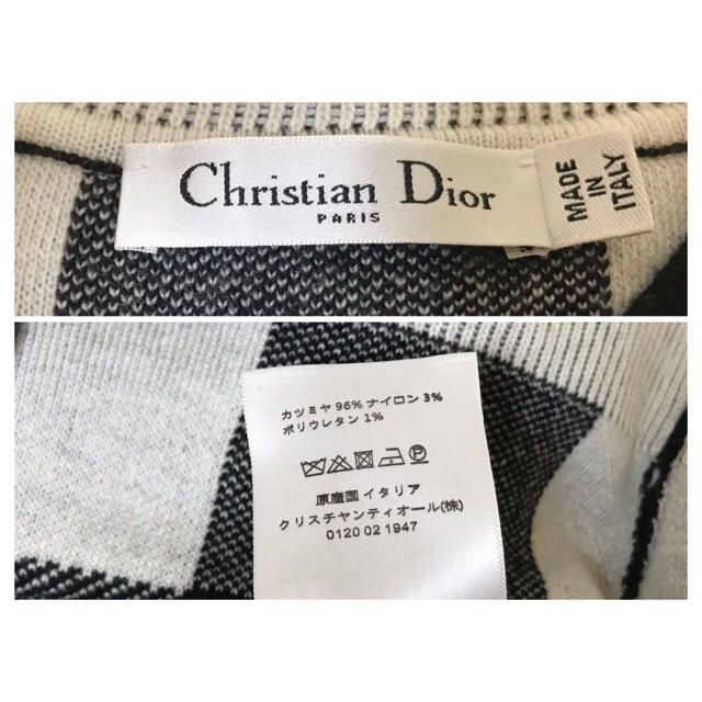 Christian Dior(クリスチャンディオール)のdior☆チェック柄ニット レディースのトップス(ニット/セーター)の商品写真