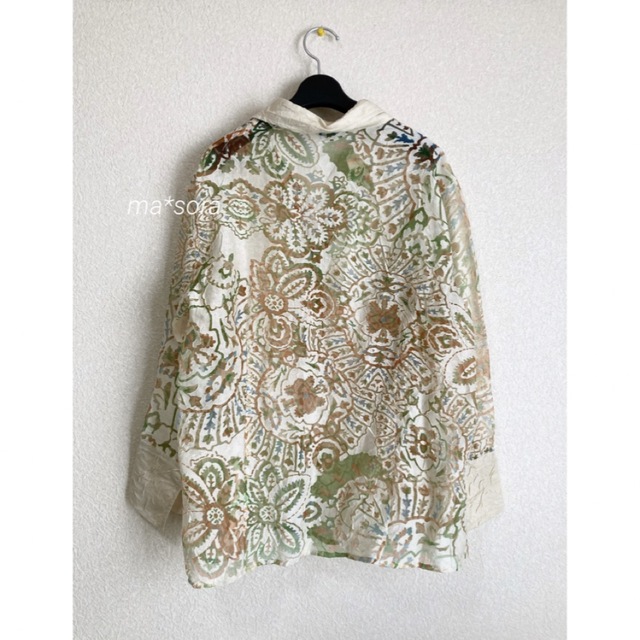 MARTE vintage 購入/ sheer floral blouse-