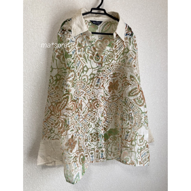 MARTE vintage 購入/ sheer floral blouse-