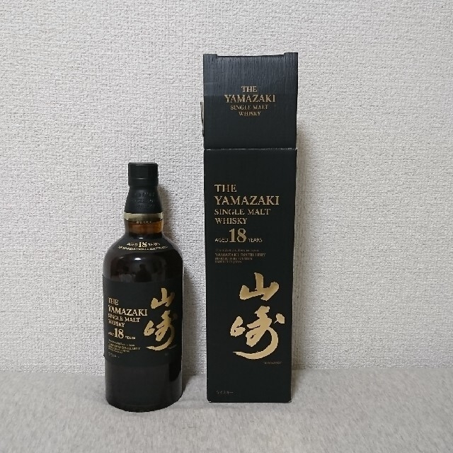 最終値下げ サントリー サントリーウイスキー山崎18年 1本 箱付き ...