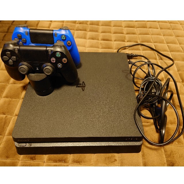 PlayStation4 ジェットブラック CUH-2100A 充電スタンド込 熱い販売 