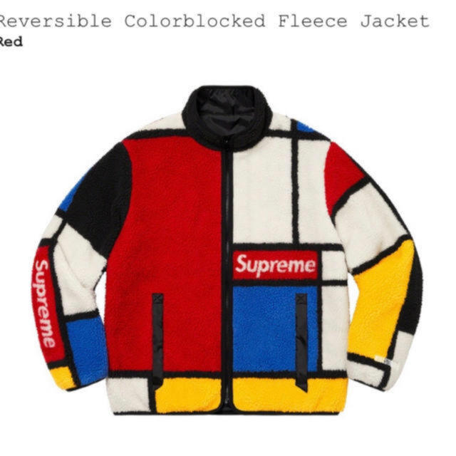 激安の - Supreme Reversible XL Jacket Fleece Colorblocked ナイロンジャケット