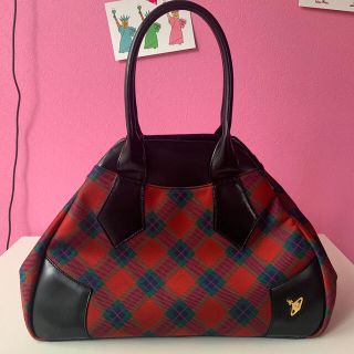 ヴィヴィアンウエストウッド(Vivienne Westwood)のヴィヴィアンウエストウッド　チェック　ハンドバッグ(ハンドバッグ)