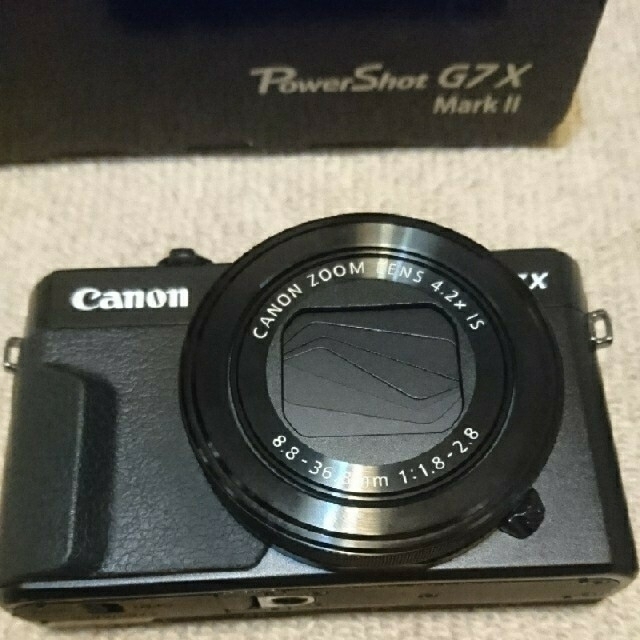 Canon(キヤノン)のCanon PowerShot G7X Mark 2 バッテリー2個 ケース付 スマホ/家電/カメラのカメラ(コンパクトデジタルカメラ)の商品写真