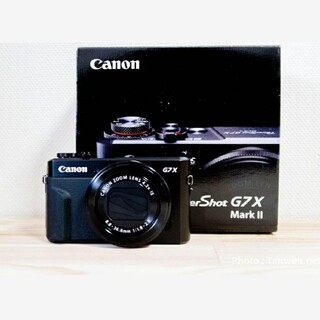 キヤノン(Canon)のCanon PowerShot G7X Mark 2 バッテリー2個 ケース付(コンパクトデジタルカメラ)