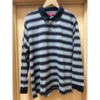 シュプリーム(Supreme)の定価以下　supreme striped L/S polo 野村訓市着　サイズL(ポロシャツ)