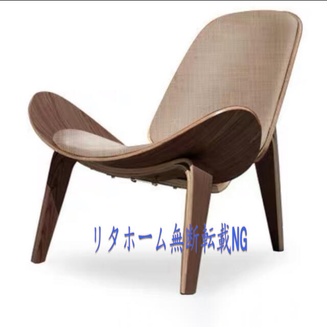人気な椅子 木製 肉厚座面クッション 北欧モダン椅子 人気な木脚　高級椅子 | フリマアプリ ラクマ