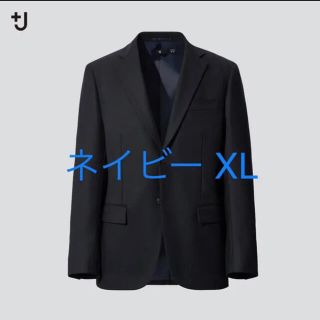 ユニクロ(UNIQLO)の+J ユニクロ×ジルサンダー ウールテーラードジャケット ネイビー XL(テーラードジャケット)