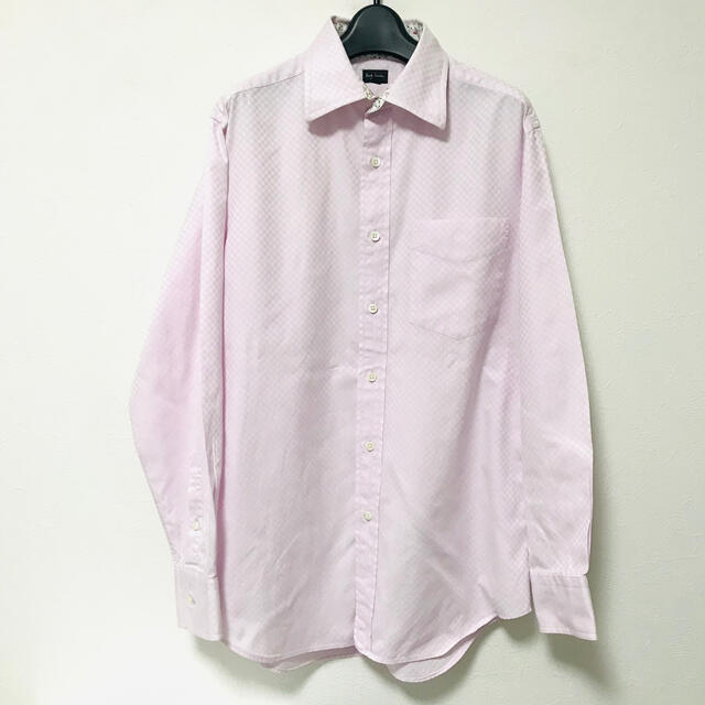 Paul Smith(ポールスミス)の定2.3万　ポールスミス  市松織りコットン長袖ドレスシャツM メンズのトップス(シャツ)の商品写真