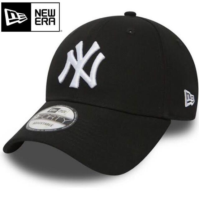 NEW ERA(ニューエラー)のニューエラ キャップ NY ヤンキース 黒　ブラック メンズの帽子(キャップ)の商品写真