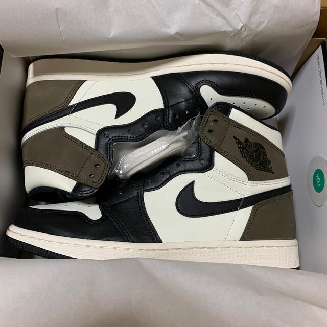 靴/シューズNIKE AIR JORDAN 1 dark mocha 27.0