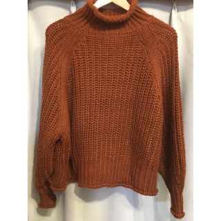 エイチアンドエム(H&M)のH&M チャンキーニット　ブラウン　XL(ニット/セーター)