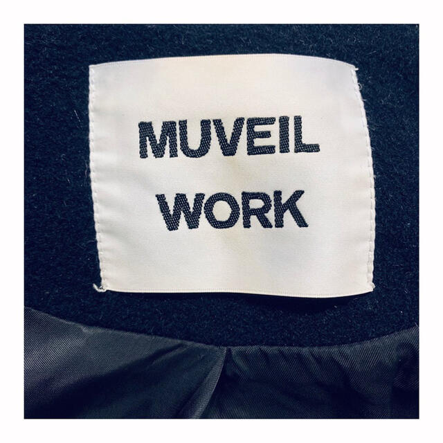 MUVEIL WORK(ミュベールワーク)の定価63,720円/MUVEILコクーンコート レディースのジャケット/アウター(ノーカラージャケット)の商品写真