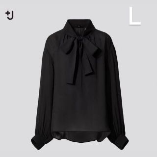 ユニクロ(UNIQLO)の【即完売品】ユニクロ+J シルクギャザーブラウス(シャツ/ブラウス(長袖/七分))