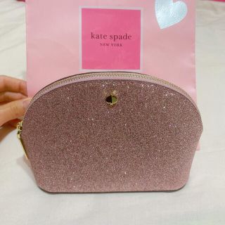 ケイトスペードニューヨーク(kate spade new york)の【新品未使用】kate spade キラキラピンクポーチ♡(ポーチ)