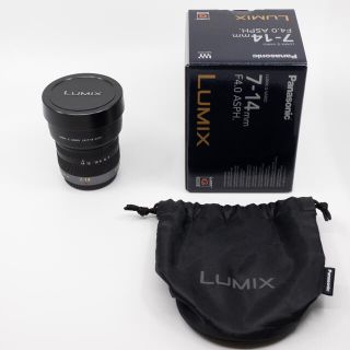 パナソニック(Panasonic)の【美品】LUMIX G VARIO 7-14mm F4.0 H-F007014(レンズ(ズーム))