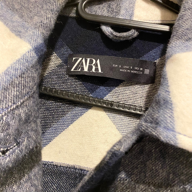 ZARA(ザラ)のチェック柄オーバーシャツ ジャケット Sサイズ タグ付き新品 レディースのジャケット/アウター(テーラードジャケット)の商品写真