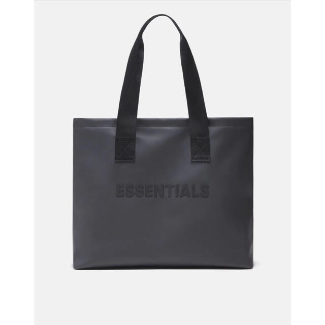 ★essentials トートバッグカラーBLACK