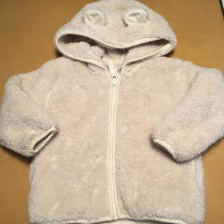 ニシマツヤ(西松屋)のクマ耳フード付きボアジャンパー　キッズ　アウターサイズ９５cm 西松屋(ジャケット/上着)