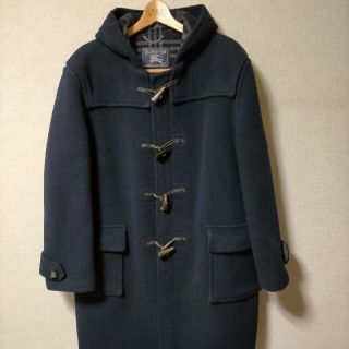 バーバリー(BURBERRY)の英国製 バーバリー ロングダッフルコート ネイビー(ダッフルコート)