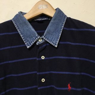 ポロラルフローレン(POLO RALPH LAUREN)のポロ ボーダービッグＴシャツ(ミニワンピース)