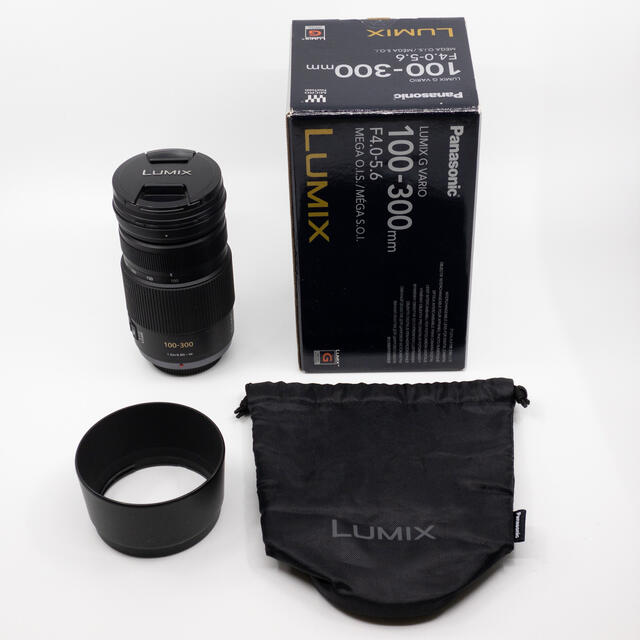 Panasonic(パナソニック)の【美品】LUMIX G VARIO 100-300mm F4.0-5.6 スマホ/家電/カメラのカメラ(レンズ(ズーム))の商品写真