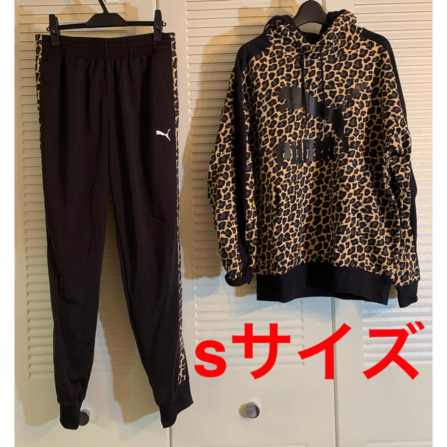 PUMA ジャージ　セットアップ　ヒョウ柄 S