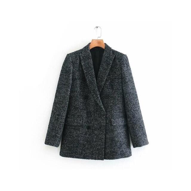 ZARA(ザラ)の🍁秋冬新作☃️2936◆ツイード テーラードジャケット ブレザー レディースのジャケット/アウター(テーラードジャケット)の商品写真