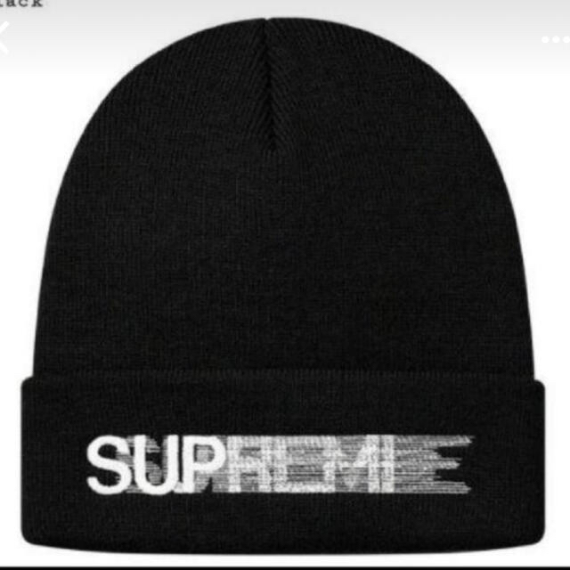 Supreme(シュプリーム)のSupreme Motion Logo Beanie Black メンズの帽子(ニット帽/ビーニー)の商品写真