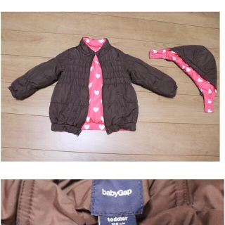 ベビーギャップ(babyGAP)のベビーギャップ★リバーシブルダウンコート★１００センチ(コート)