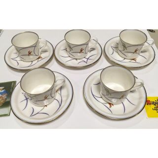 香蘭社 カップ&ソーサー 5客セット　未使用品　値下げしました‼︎(食器)