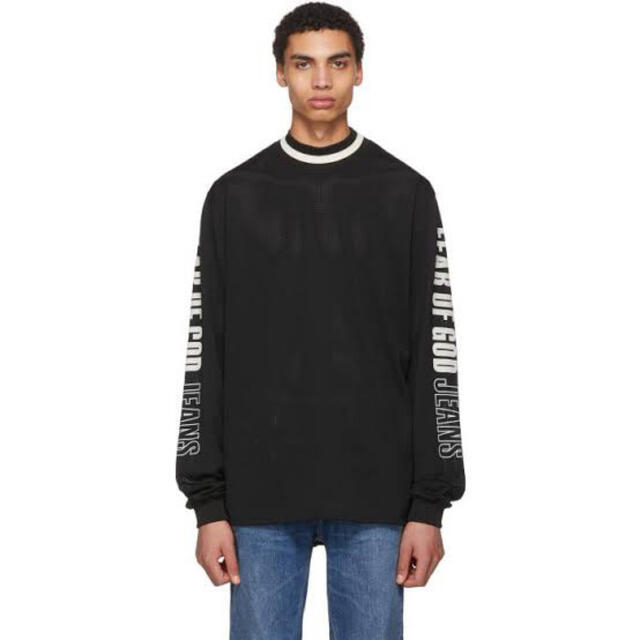 FEAR OF GOD(フィアオブゴッド)のFear of God Black Mesh Motocross Jersey  メンズのトップス(Tシャツ/カットソー(七分/長袖))の商品写真