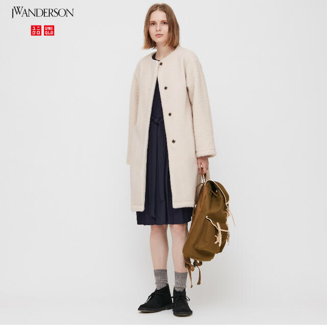 J.W.ANDERSON(ジェイダブリューアンダーソン)のUNIQLO jwanderson ボア コート レディースのジャケット/アウター(ロングコート)の商品写真