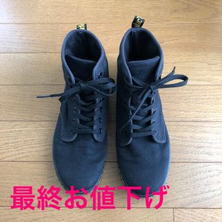 ドクターマーチン(Dr.Martens)のドクターマーチン Dr.Martens 黒 キャンバス スニーカー レディース(スニーカー)