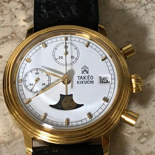 タケオキクチ(TAKEO KIKUCHI)のタケオキクチ　クロノグラフ手巻き腕時計　バルジュー(腕時計(アナログ))