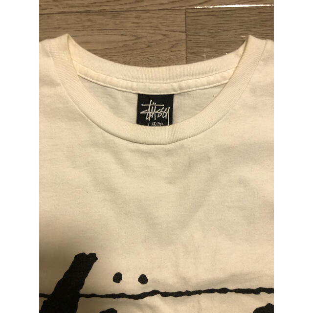 STUSSY(ステューシー)のSTUSSY ステューシー　Tシャツ　難あり　Lサイズ メンズのトップス(Tシャツ/カットソー(半袖/袖なし))の商品写真