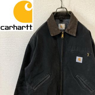 カーハート(carhartt)の【希少】カーハート　ロゴタグ ビッグサイズ ダックジャケット　くすみグレー(ブルゾン)