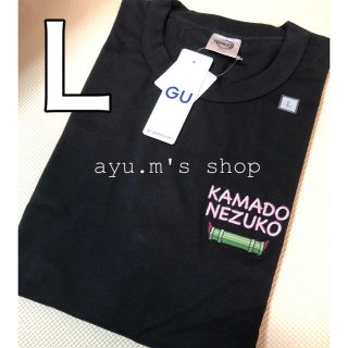 ジーユー(GU)の鬼滅の刃 GU ジーユー ビッグ Tシャツ 竈門禰豆子 ねずこ L(キャラクターグッズ)