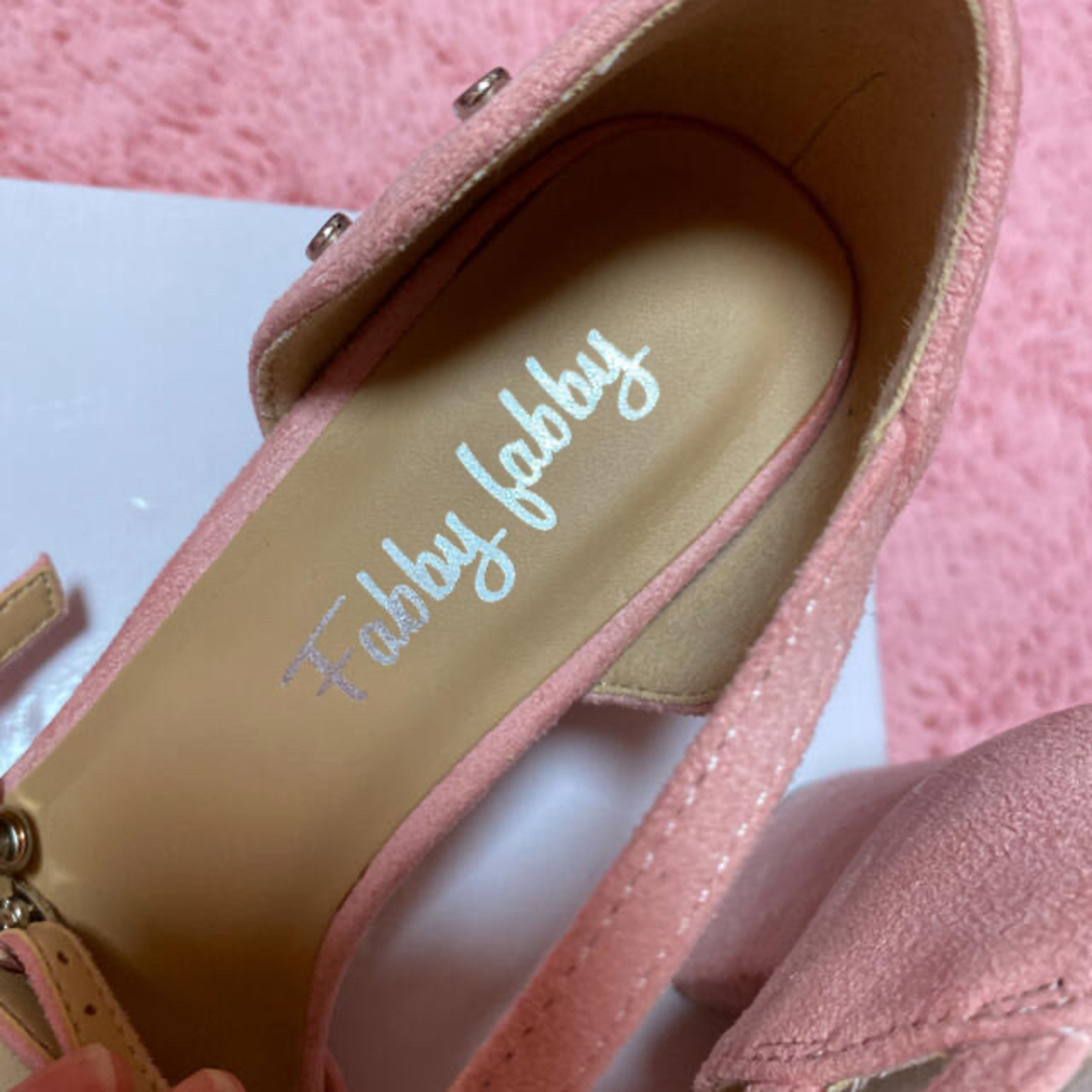 売り切りSALE  新品未使用  ピンク  ファビーファビー  ミュール レディースの靴/シューズ(ミュール)の商品写真
